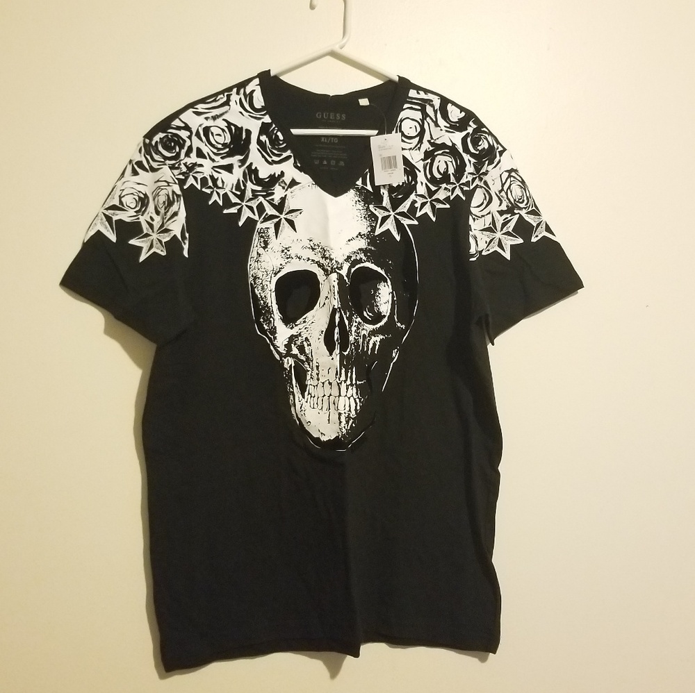 Guess Suede Skull Shirt